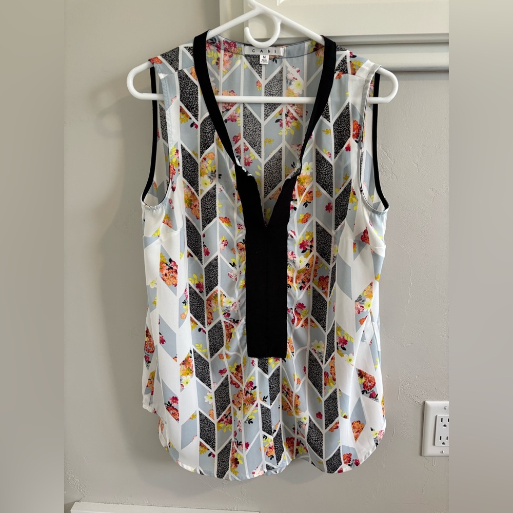 Floral Geometric Women's Top -#249
